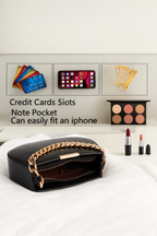 Noiré Gold Chain Clutch