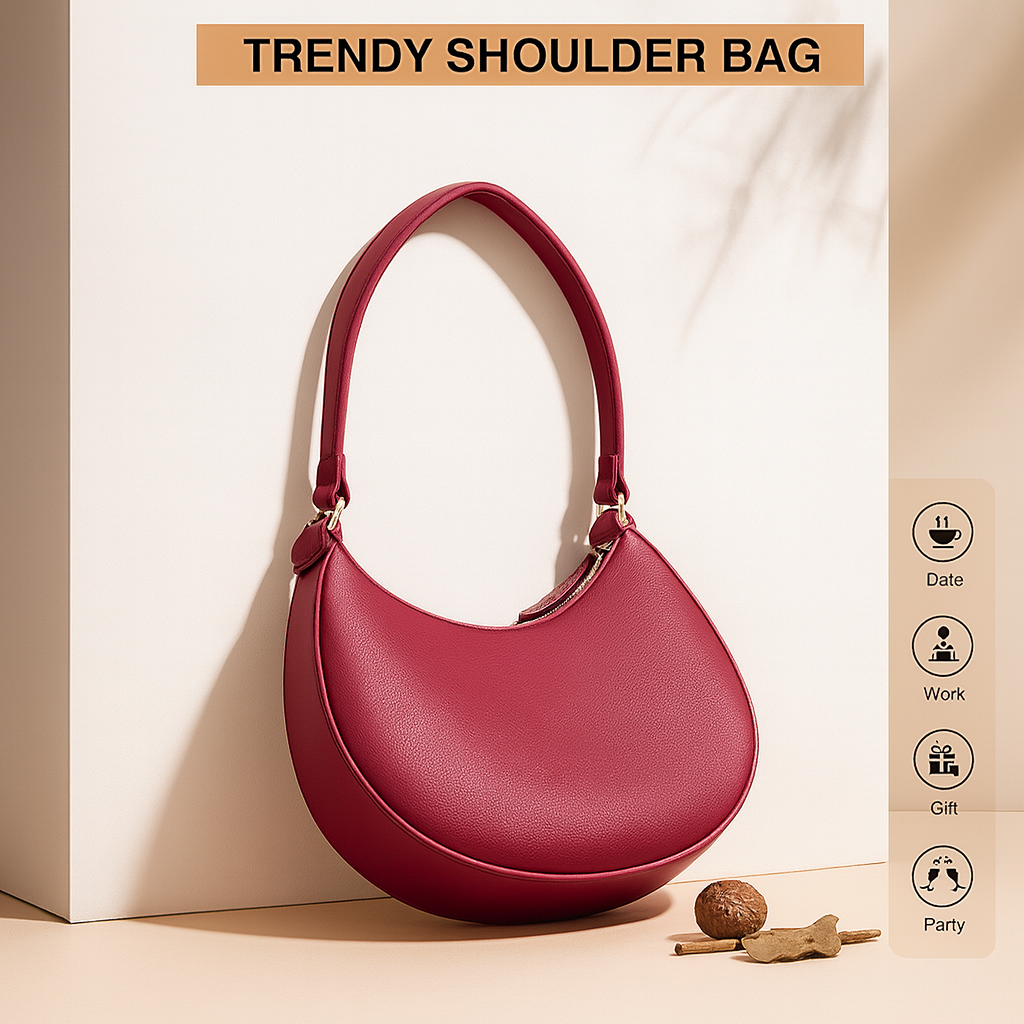 Lunara Crescent Shoulder Bag