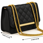 Aurenzo Noir Luxe Chain Bag