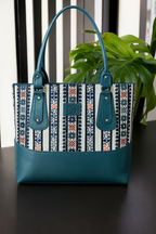 Aurenzo Teal Mosaic Carry