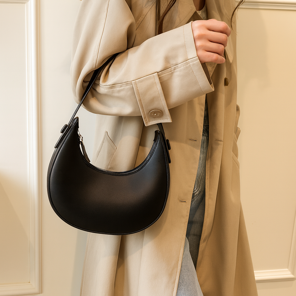 Selvane Obsidian Curve Bag